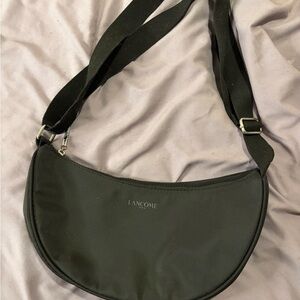 Lancôme Black Crescent Shoulder Bag